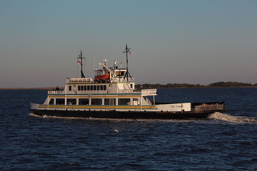 Fort Fisher Ferry on the waters