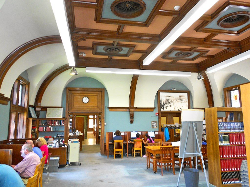 People in the Albright Memorial Library