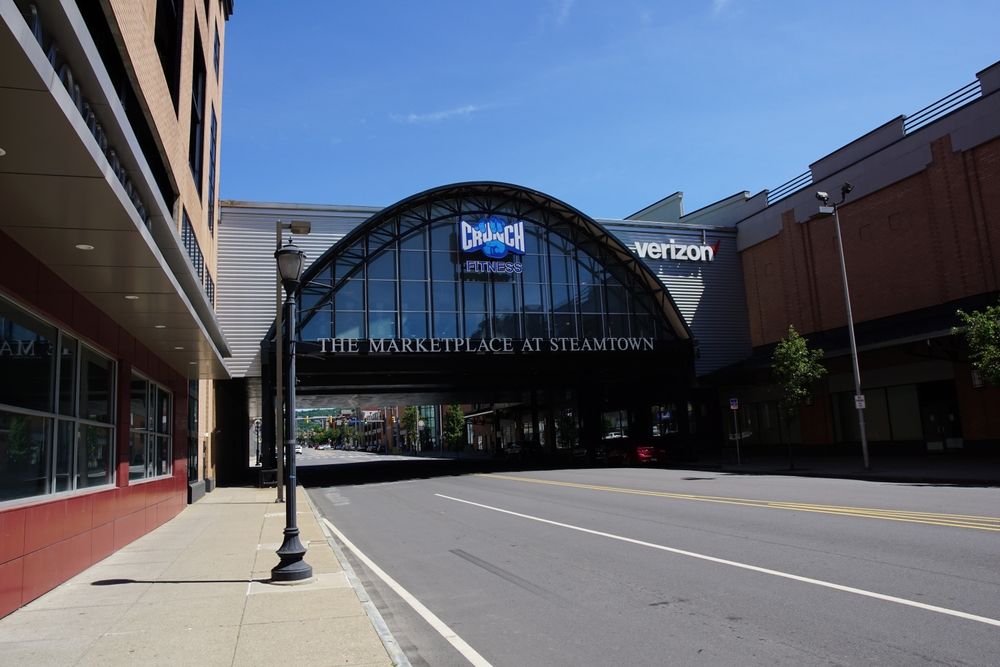 Exterior of The Marketplace at Steamtown
