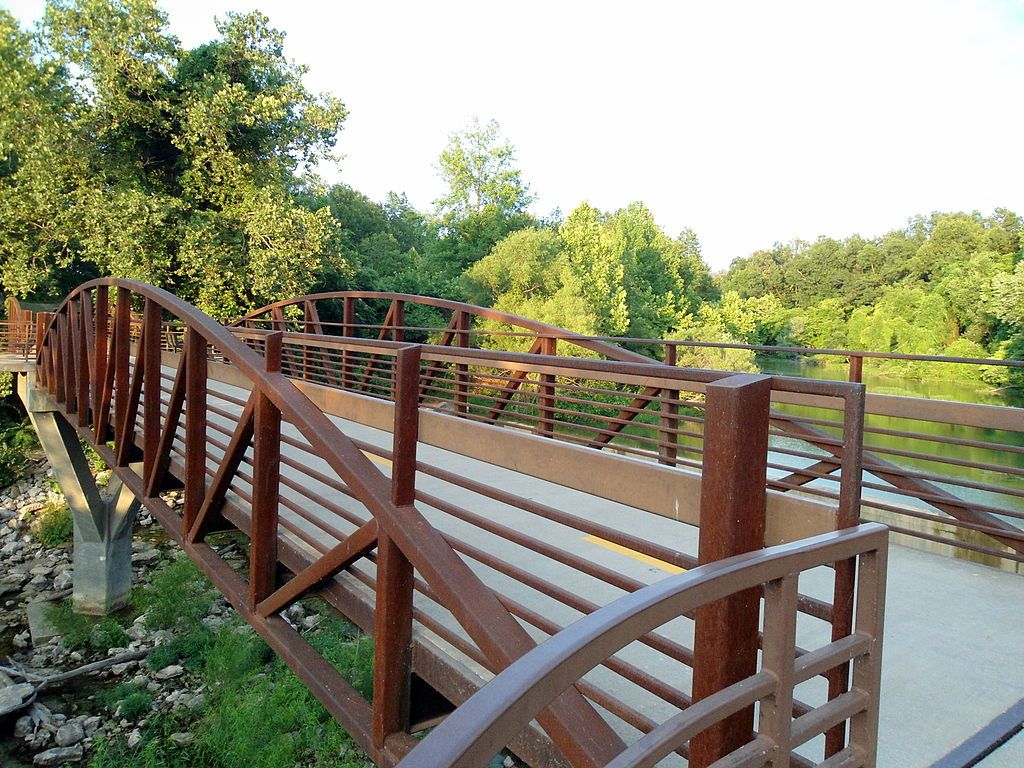 Bridge over Lake Fayetteville Park