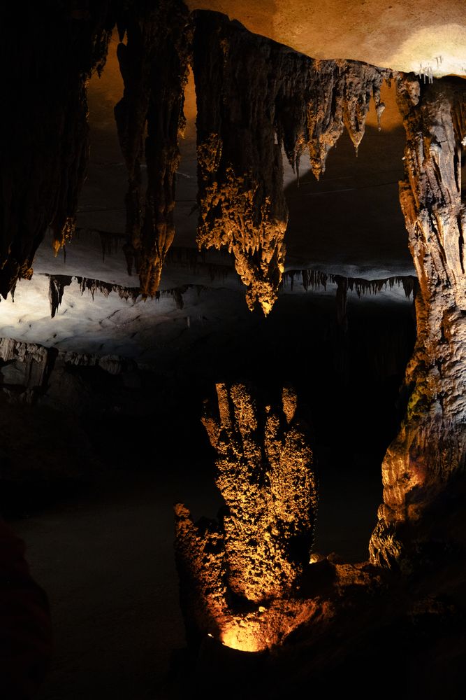 The rock formations in Fantastic Caverns