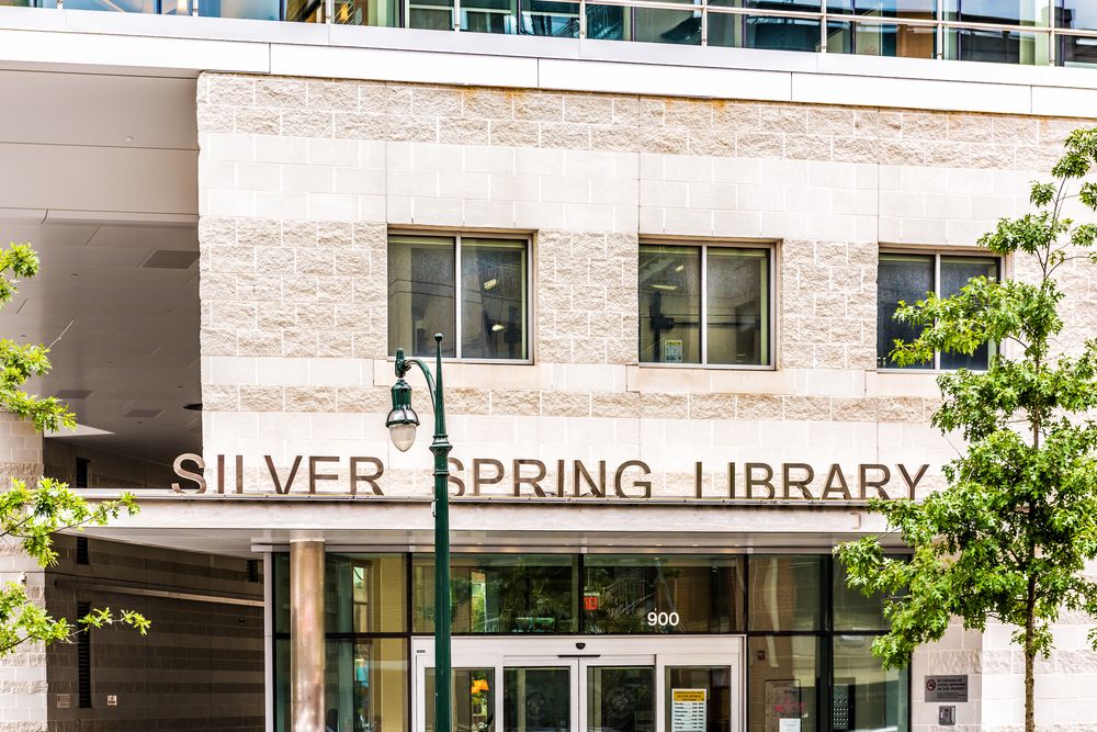Building sign of the Silver Spring Library