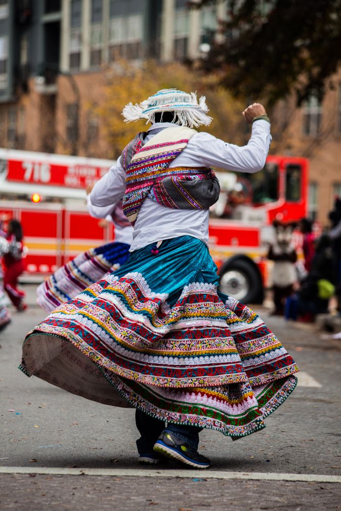 Parade dancer during the Silver Spring Thanksgiving Parade