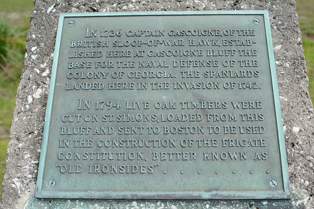 Marker at Gascoigne Bluff