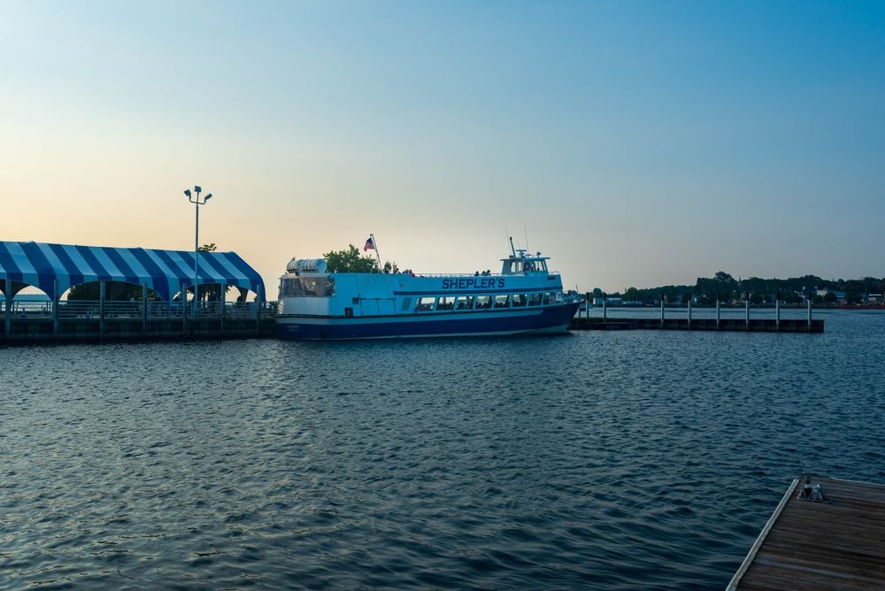 The Shepler's Mackinac Island Ferry on the waters