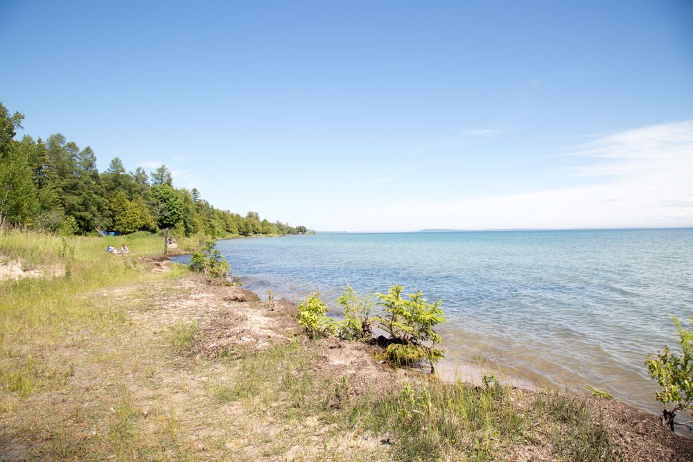View of the lake at Straits State Park