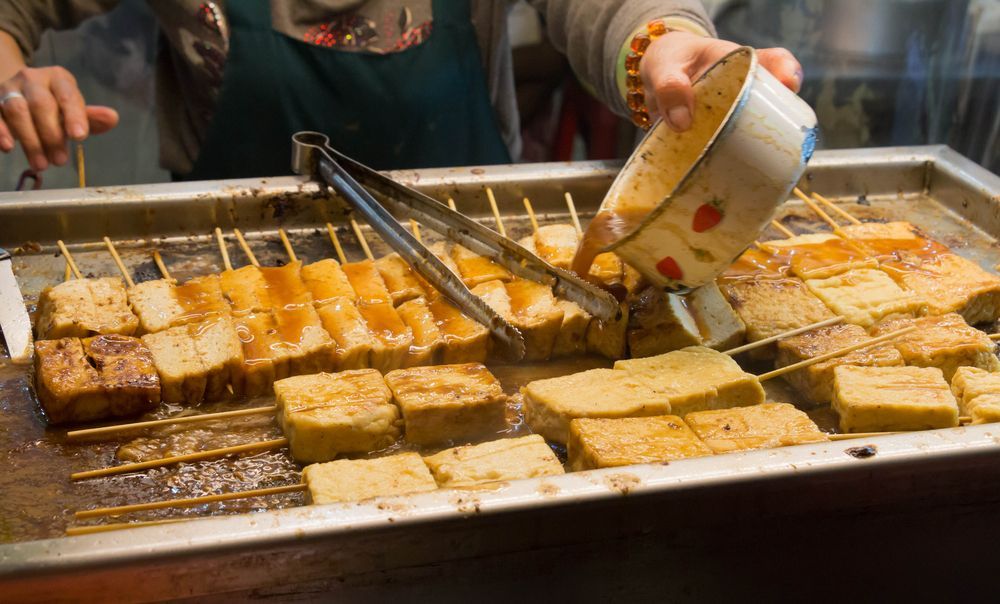 stinky tofu in Taipei