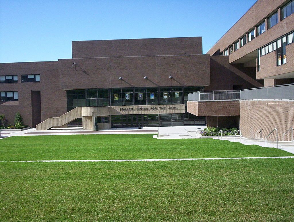 Front exterior of Staller Center For the Arts