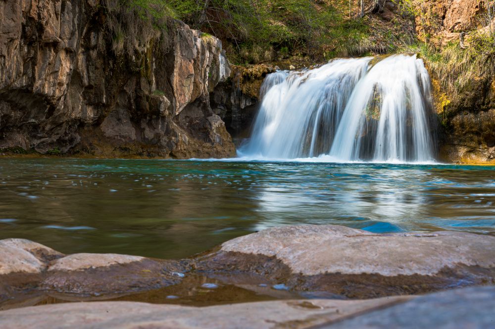 The beautiful waterfall of Fossil Creek