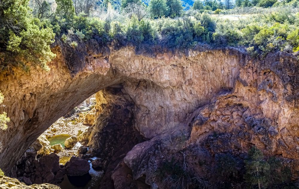 Daytime view of Tonto Natural Bridge State Park