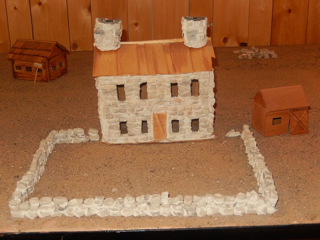A scale model in Crockett County Museum