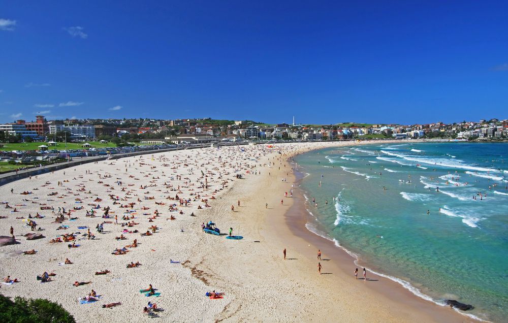 Sunbathing on Bondi Beach