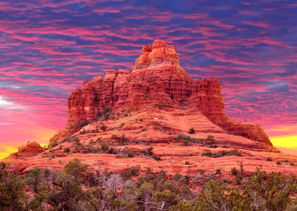 Sunset in Bell Rock, Sedona, Arizona
