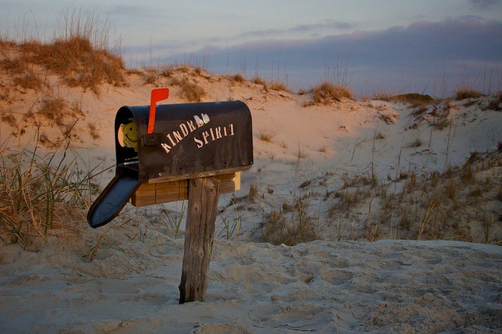 Kindred spirit mailbox at Bird Island Reserve