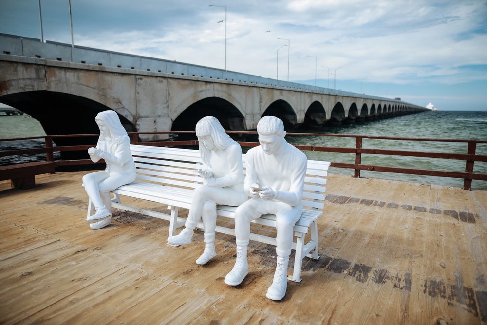 View of Progreso Pier in Mexico