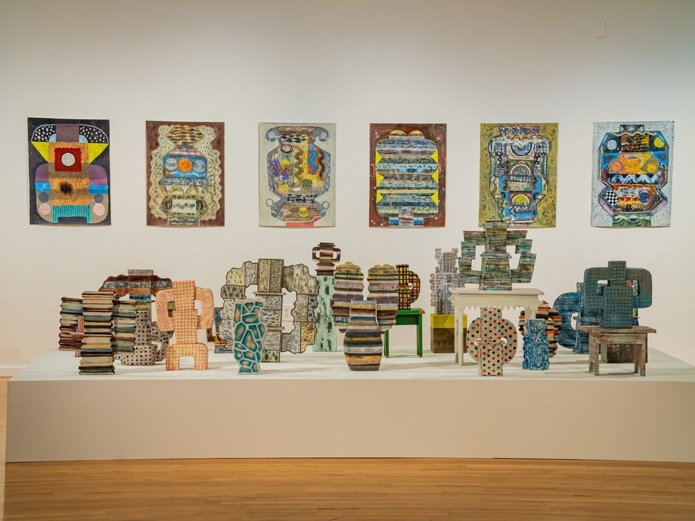 Exhibit in the Marjorie Barrick Museum of Art