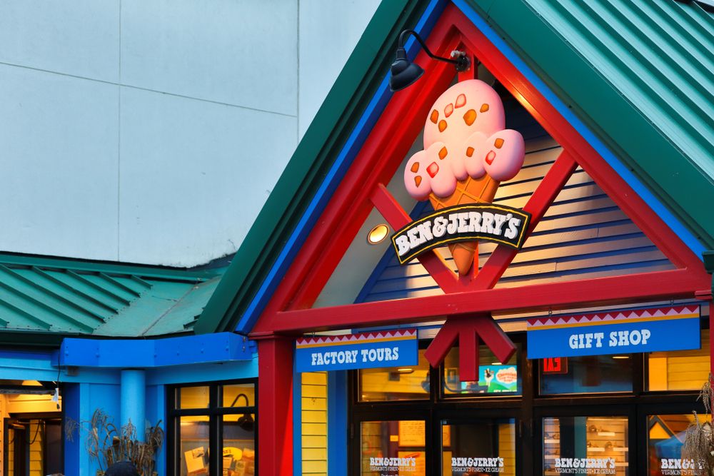 Exterior of Ben & Jerry's Waterbury Factory