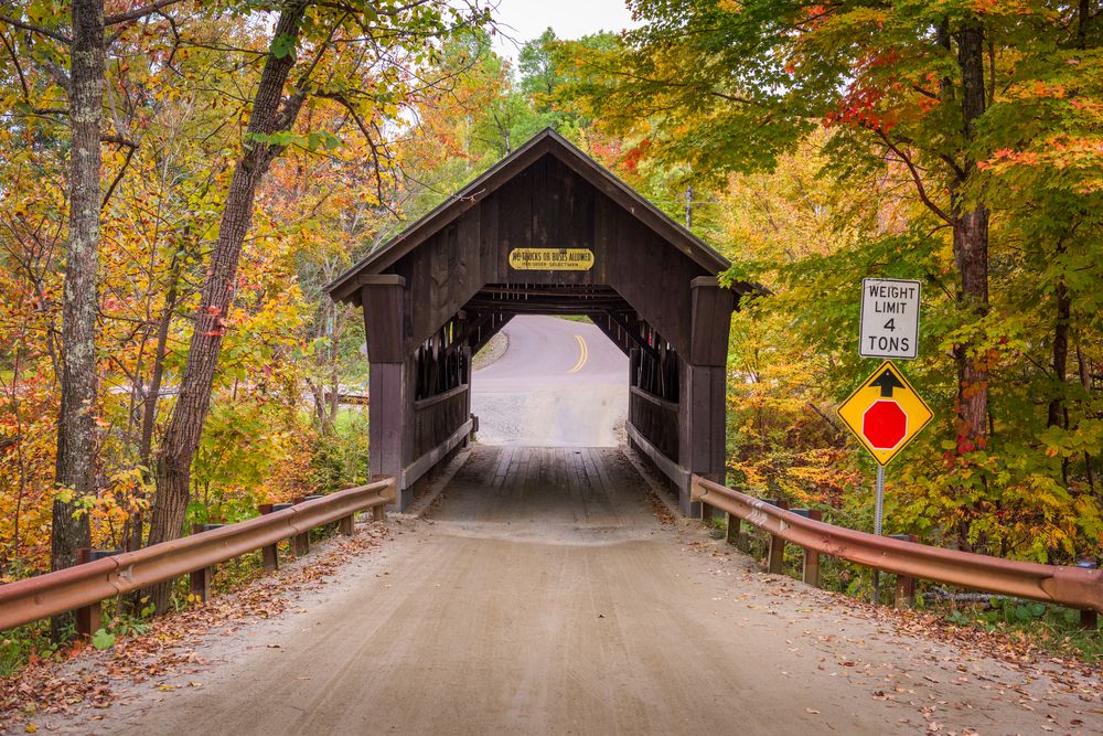 Front view of Emily's Covered Bridge