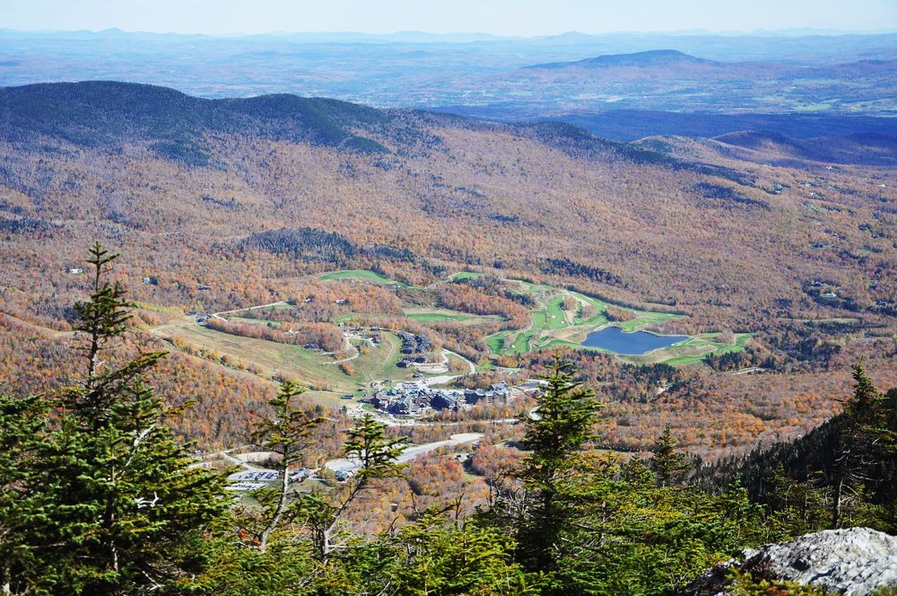 View from the peak of Mount Mansfield