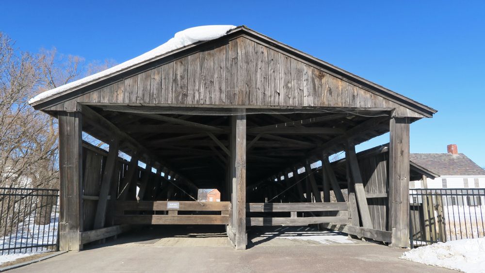 Entryway of the Historic Shelburne Museum Covered Bridge