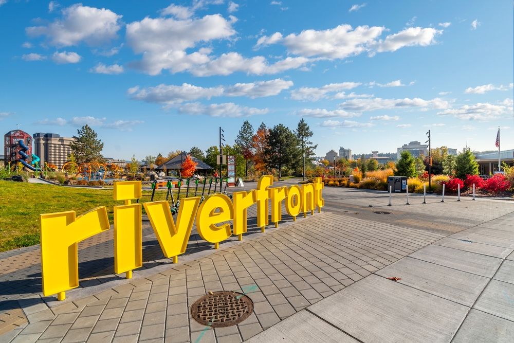 The grounds of Riverfront Park