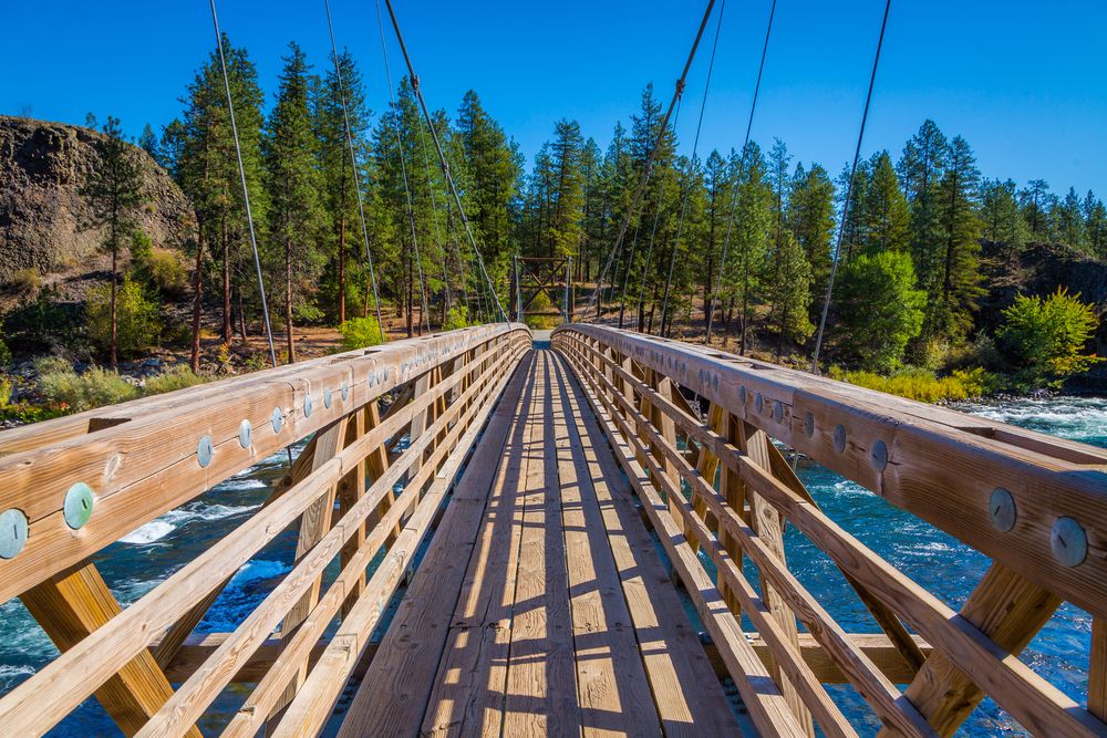 Footbridge at Riverside State Park