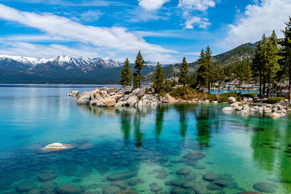 Crystal-like Lake in Lake Tahoe 
