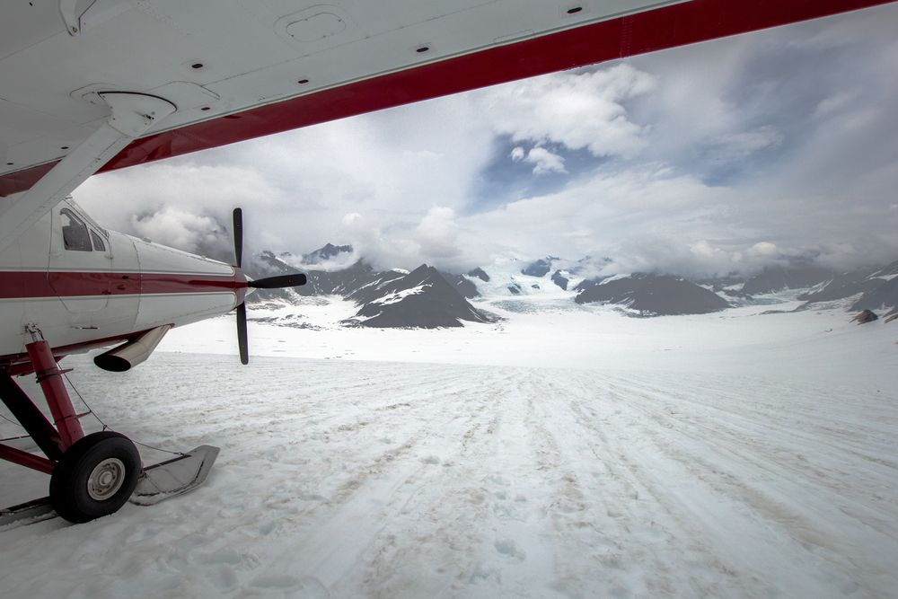 Talkeetna Air Taxi landing at Denali National Park