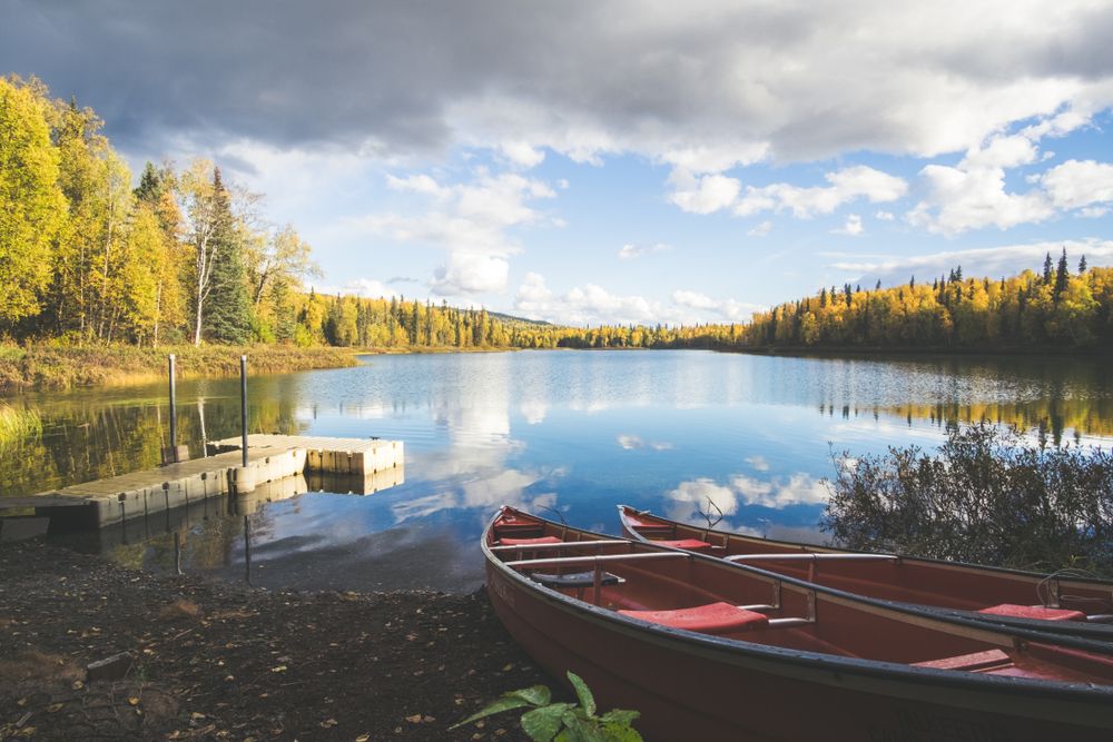 Canoe at Talkeetna Lakes Park