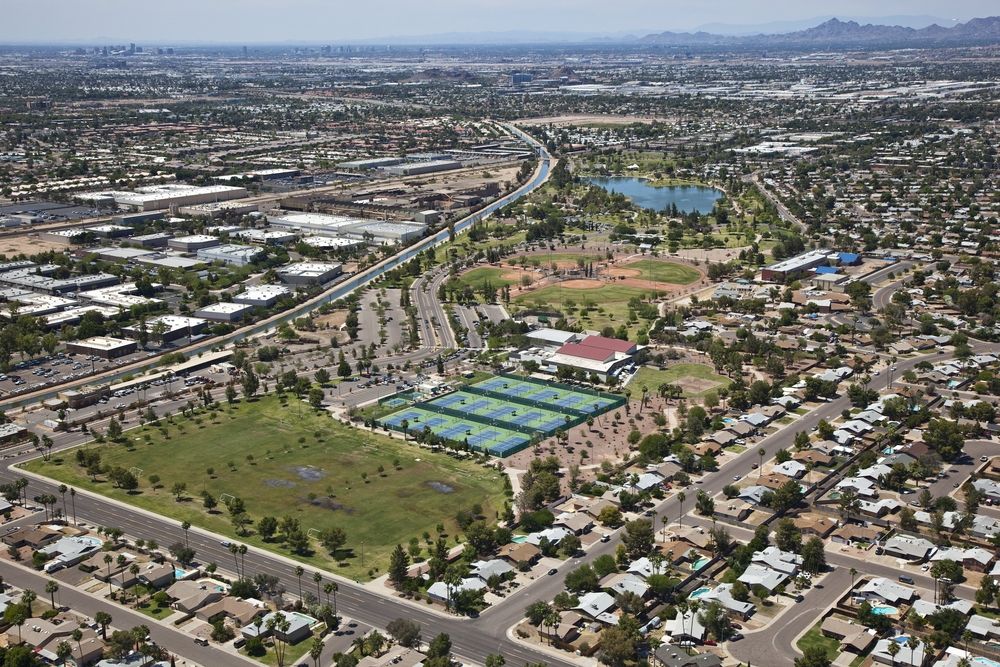 Aerial view of Kiwanis Park