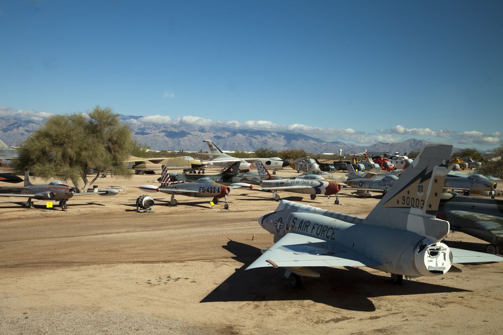 Aircrafts on Pima Air & Space Museum grounds