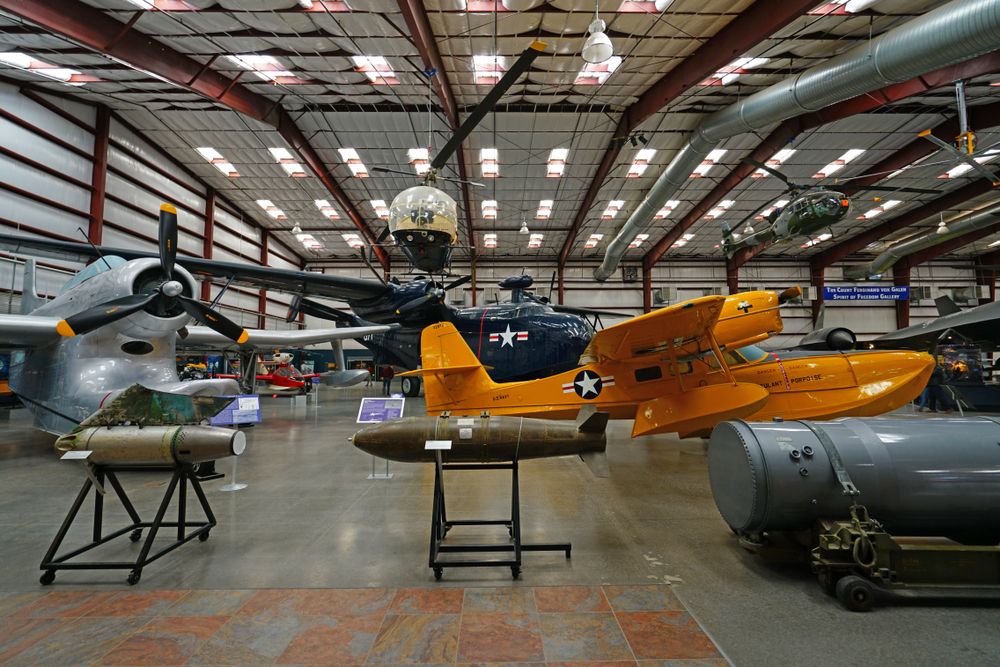 Planes inside the Pima Air & Space Museum