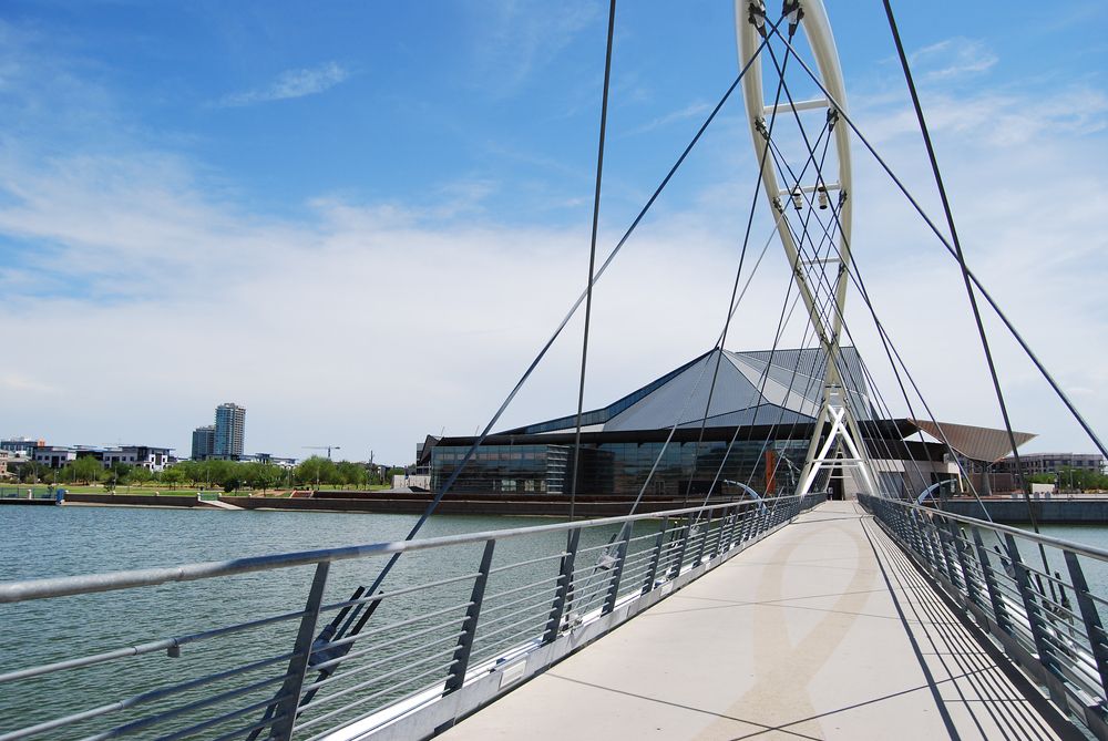 Footbridge leading to Tempe Center for the Arts