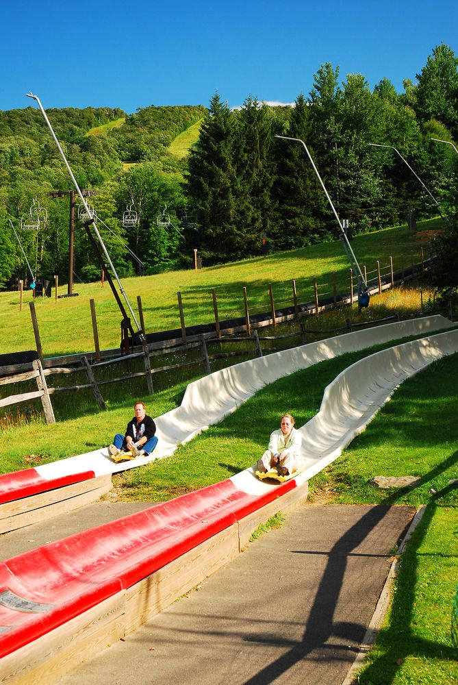 Alpine slide at Jiminy Peak Mountain Resort