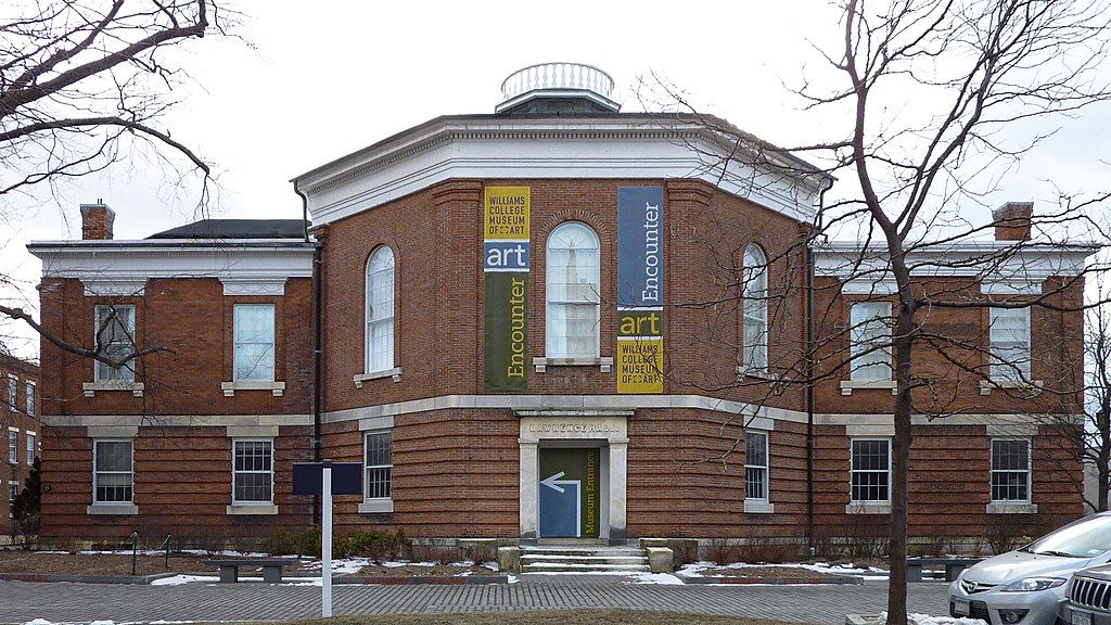 Exterior of a building at Williams College Museum of arts