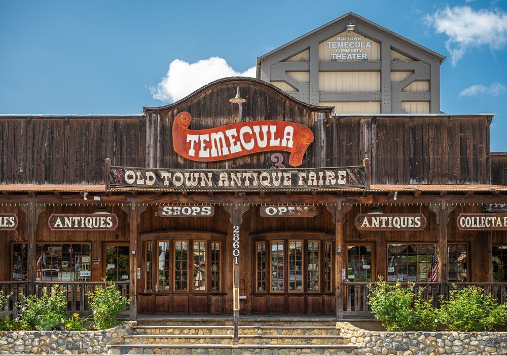 Antique shops at Old Town Temecula