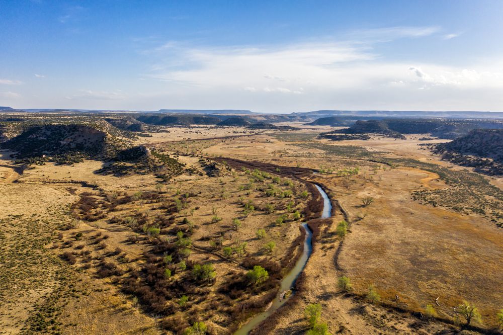 Aerial view of Comanche National Grassland
