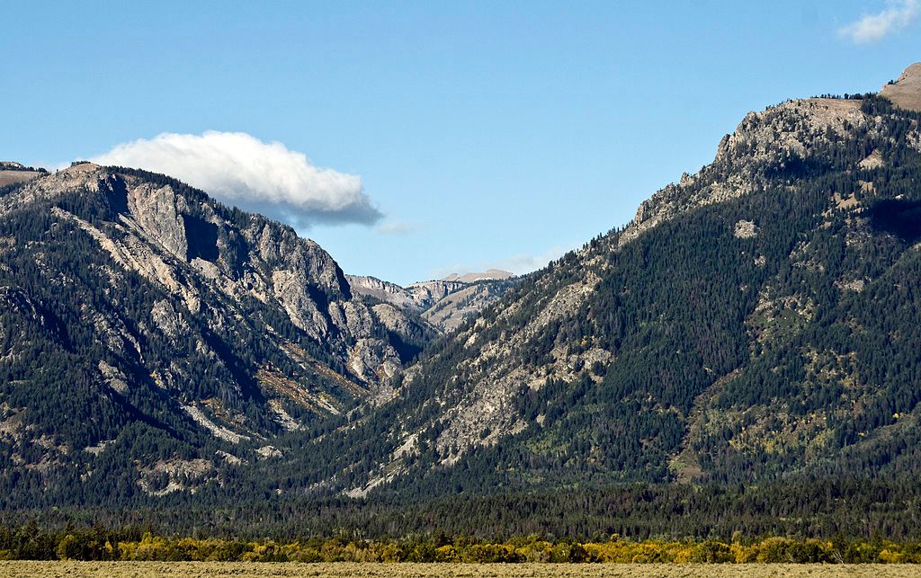 Scenic view of the Granite Canyon