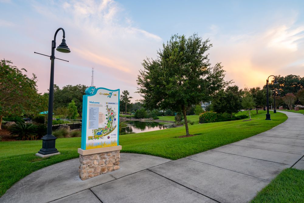 Sunset over Cascades Park