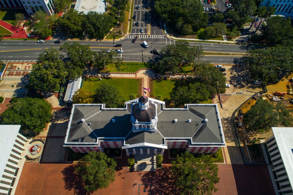 Aerial view of Florida Historic State Capitol Museum