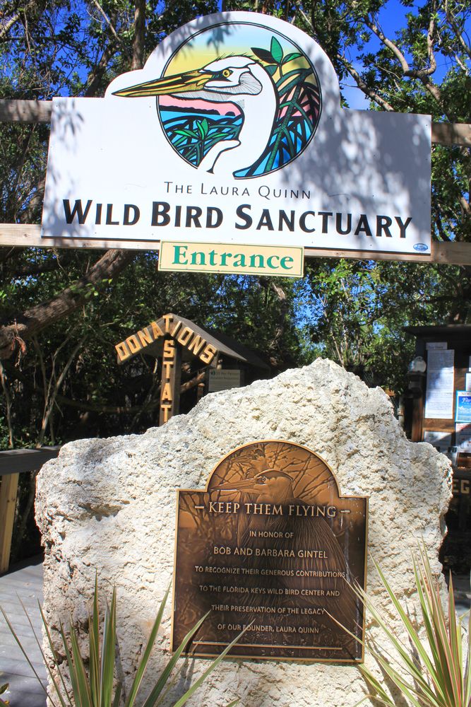 One of Florida Keys Wild Bird Rehabilitation Center's entrance