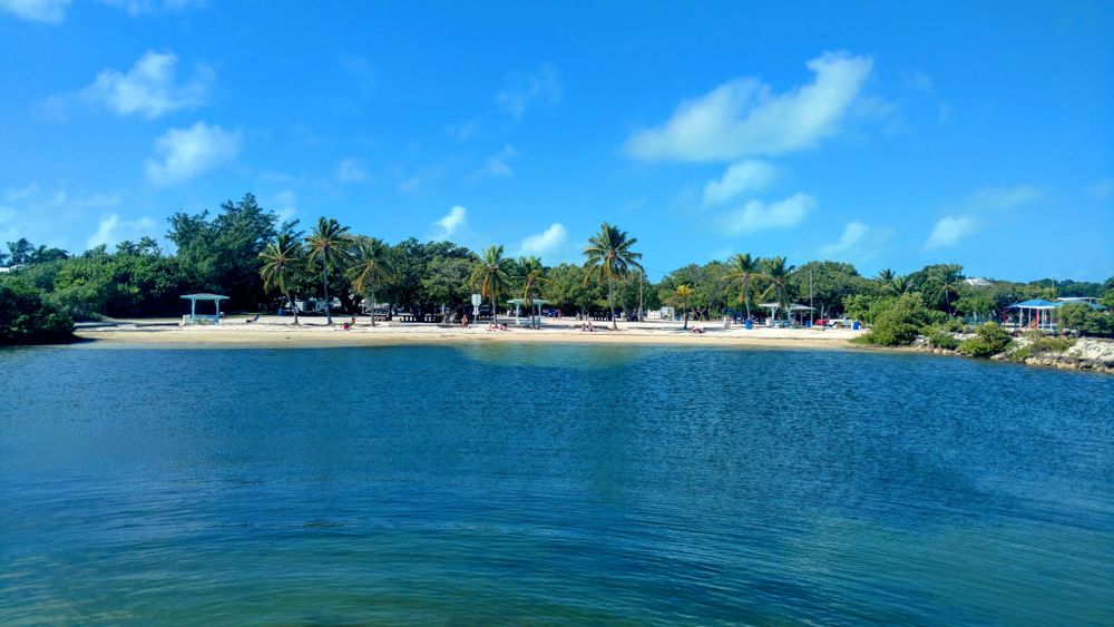 The waters of Harry Harris Park