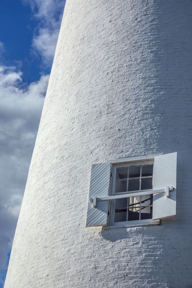 Small window of St. Marks Lighthouse