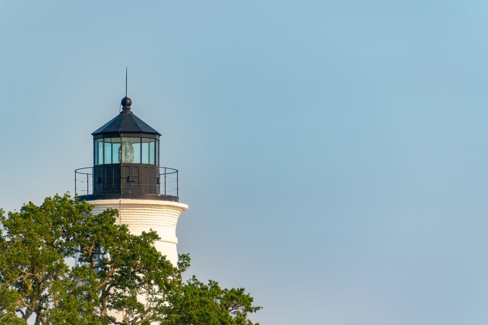 The top of St. Marks Lighthouse
