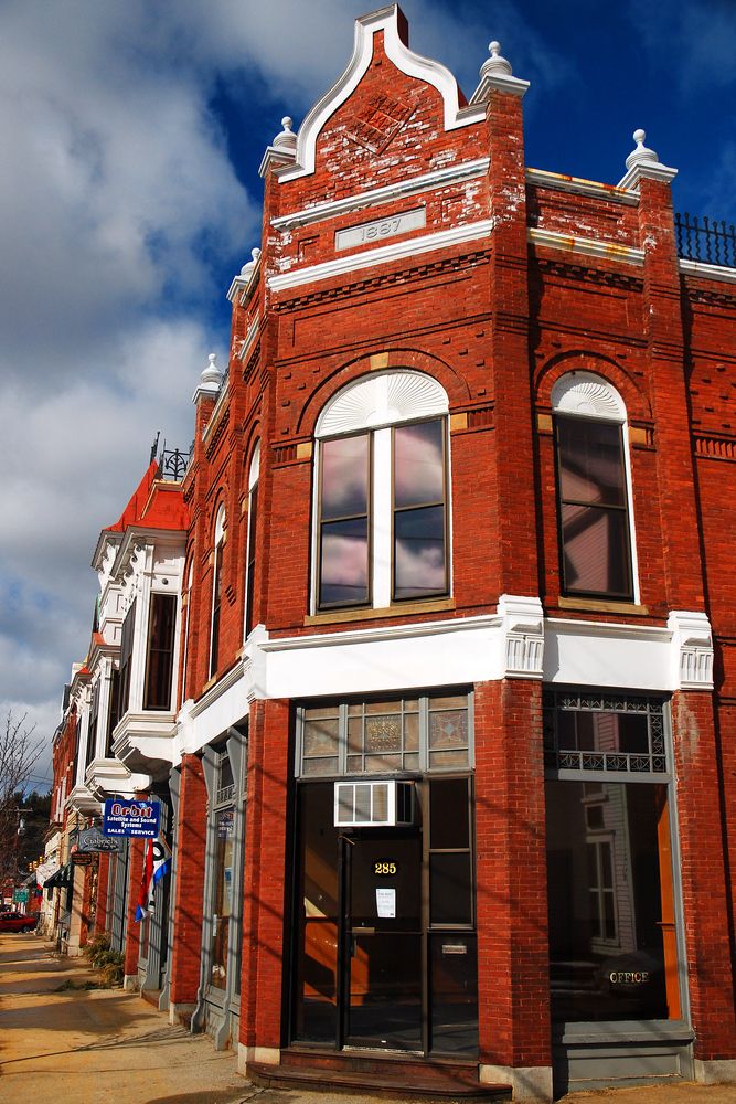 A brick building at Downtown Tilton Historic District