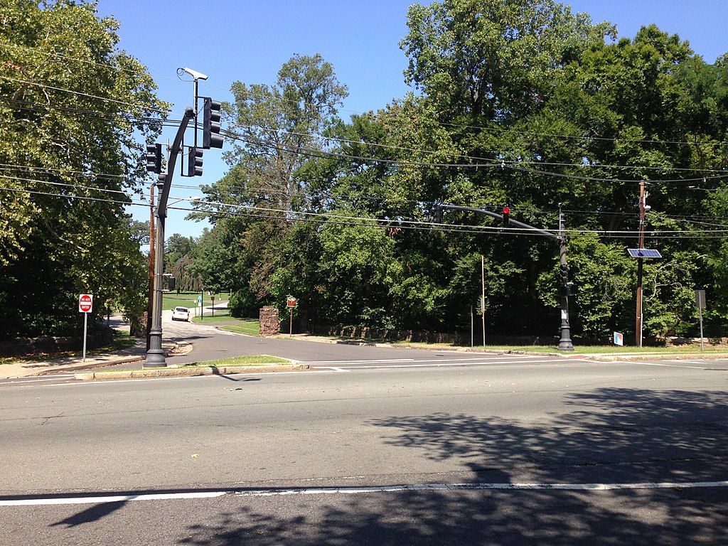 Road entrance of Cadwalader Park