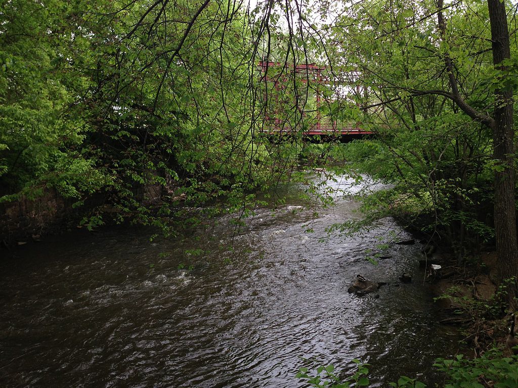 A creek at Mill Hill Park