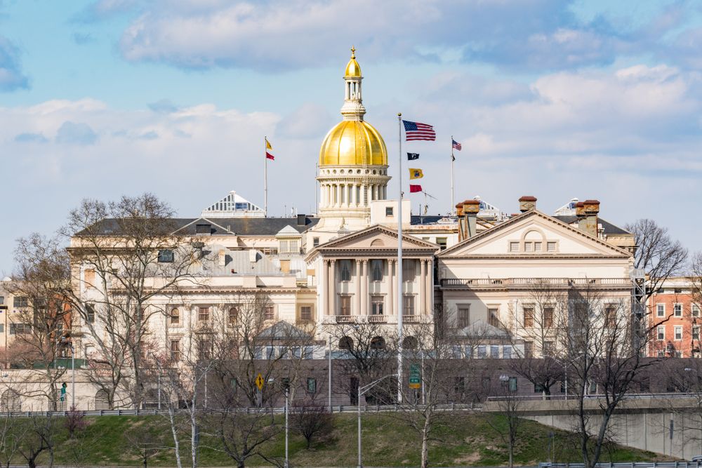 Exterior of the New Jersey State House
