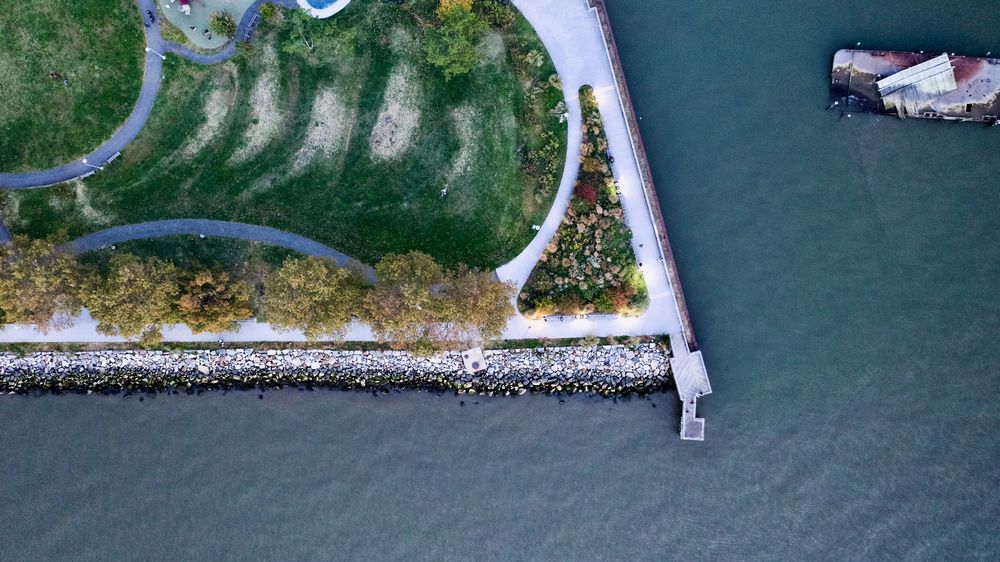Aerial view of Losee Park