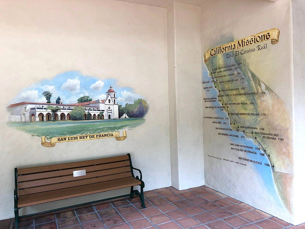 A mural at Gardens of the World